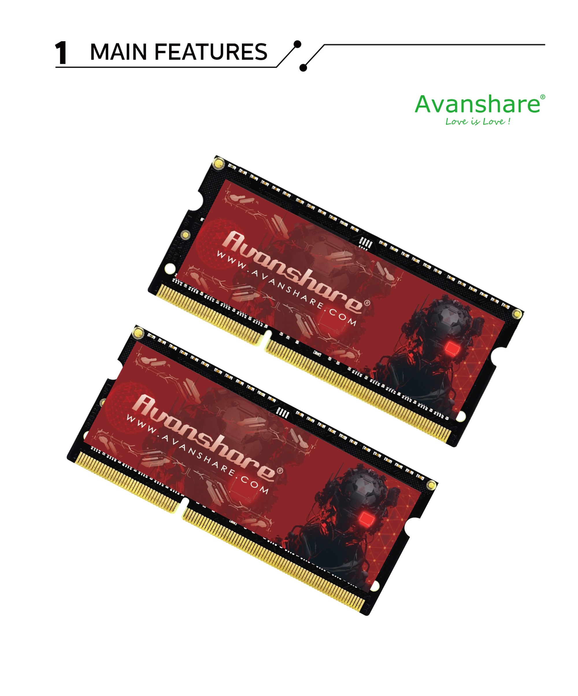 Ddr4 3200 16Gb - Avanshare RAM-geheugen DDR5 DDR4 DDR3 DDR3L