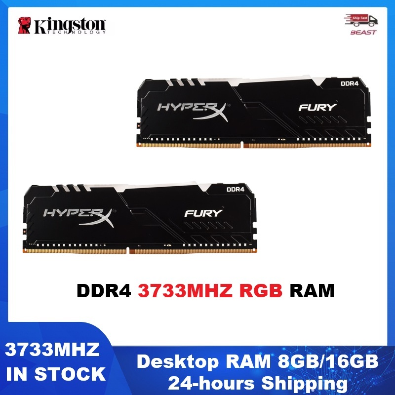 Ddr4 2400Mhz - HYPERX FURY DDR4 Desktopgeheugen RGB Ram
