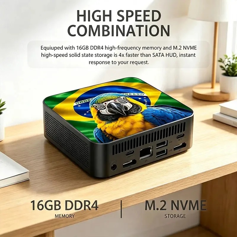 Nieuwe krachtige mini-pc compu - Ddr4 16Gb recensie en prijs