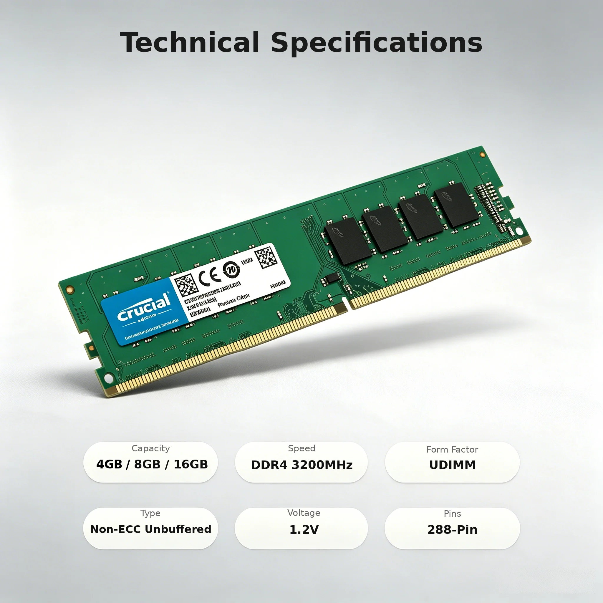 Crucial 10 stuks DDR4 3200MHz  - Ddr4 Desktop Ram recensie en prijs
