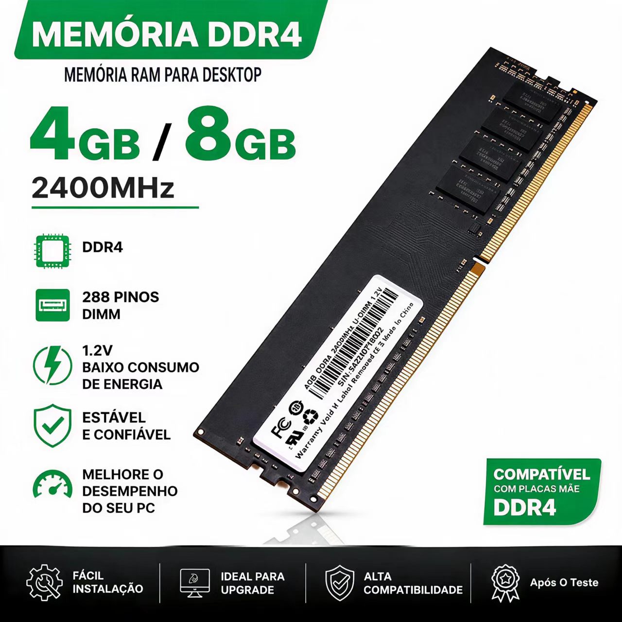 DDR4 RAM 4GB 8GB 2400MHz Deskt - Ddr4 3200 16Gb recensie en prijs