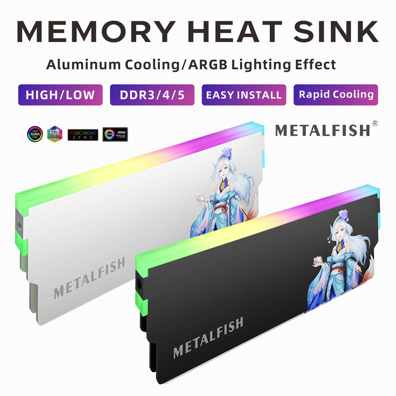 METALFISH DRAM Heatsink 5V-3PI - Ddr3 8Gb recensie en prijs